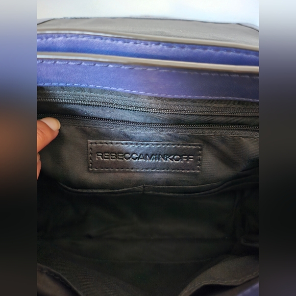 Rebecca Minkoff Hook Up Shoulder Bag Blue/Purple - Picture 14 of 16